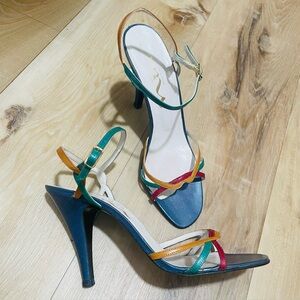 Nina multicolor strappy heels